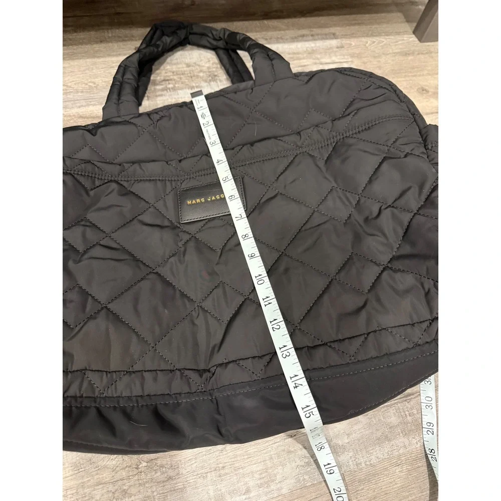 Marc Jacobs Quilted Nylon Weekender Travel Bag Black Baby Diaper Bag